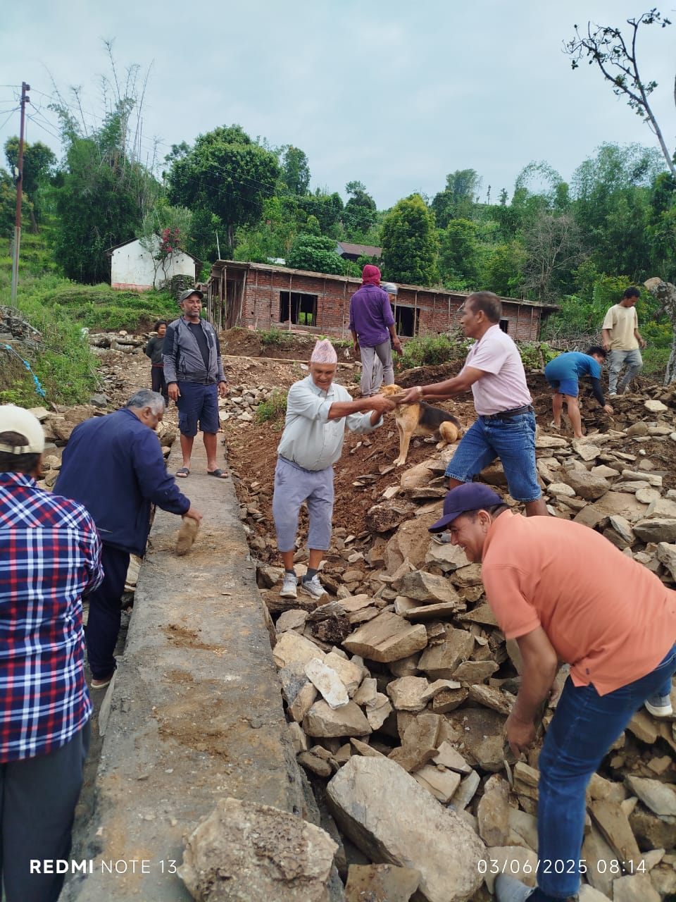 धुँवाउने ठाँटी पुनर्निर्माण उपभोक्ता समिति, पुनर्निर्माण सम्बन्धि जानकारी